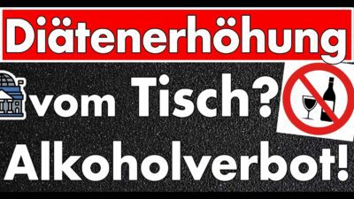 Mehr über den Artikel erfahren Diäten steigen doch nicht? Warum das Alkoholverbot im Bundestag wichtiger wäre, als die Aussetzung!