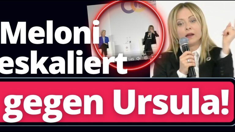 Mehr über den Artikel erfahren Eil: Meloni hält von der Leyen heftige Standpauke!