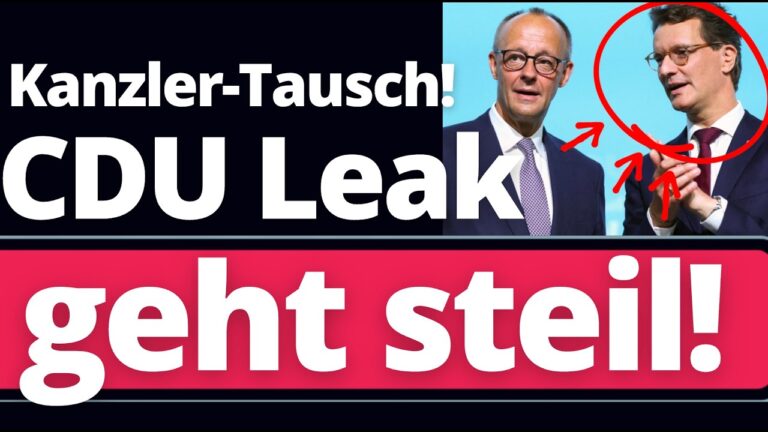 Mehr über den Artikel erfahren EIL: Notfall Plan der CDU geleakt: Kanzlertausch!