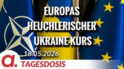 Mehr über den Artikel erfahren Europas heuchlerischer Ukraine-Kurs | Von Thomas Röper | Apolut