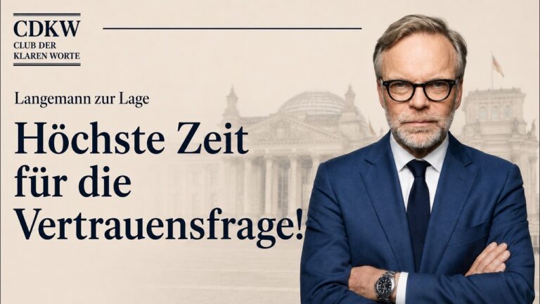 Mehr über den Artikel erfahren 💥Vertrauen verspielt: Warum die Vertrauensfrage jetzt fällig wäre