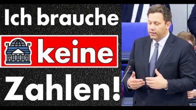 Mehr über den Artikel erfahren Finanzminister braucht keine Zahlen! Gilt das auch für meine Steuererklärung? Klingbeil am Limit!