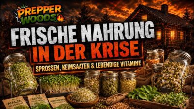 Mehr über den Artikel erfahren Frische Nahrung in der Krise: Sprossen, Keimsaaten & lebendige Vitamine | Prepper Woods