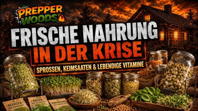 Mehr über den Artikel erfahren Frische Nahrung in der Krise: Sprossen, Keimsaaten & lebendige Vitamine | Prepper Woods
