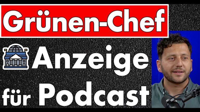 Mehr über den Artikel erfahren Grünen-Chef Banaszak im Podcast und es regnet Strafanzeigen! §89, §111 StGB & §16 WStG