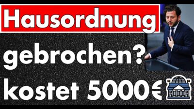 Mehr über den Artikel erfahren Grüner Parteivorsitzender bricht Bundestags-Regeln – Ich habe Klöckner informiert