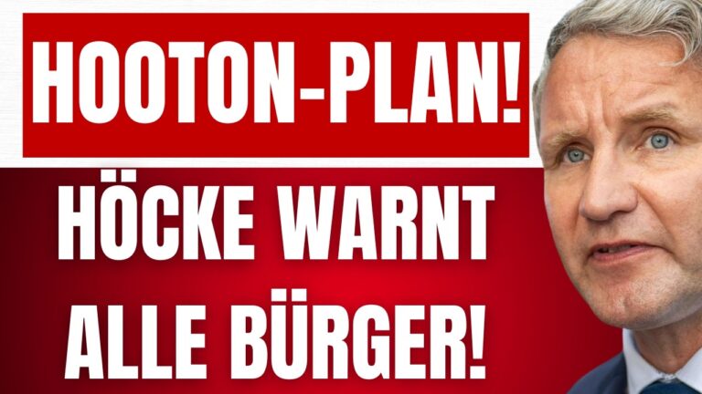 Mehr über den Artikel erfahren HÖCKE warnt alle BÜRGER vor GEHEIMPLAN der REGIERUNG! – HOOTON-PLAN! – ES betrifft uns ALLE!