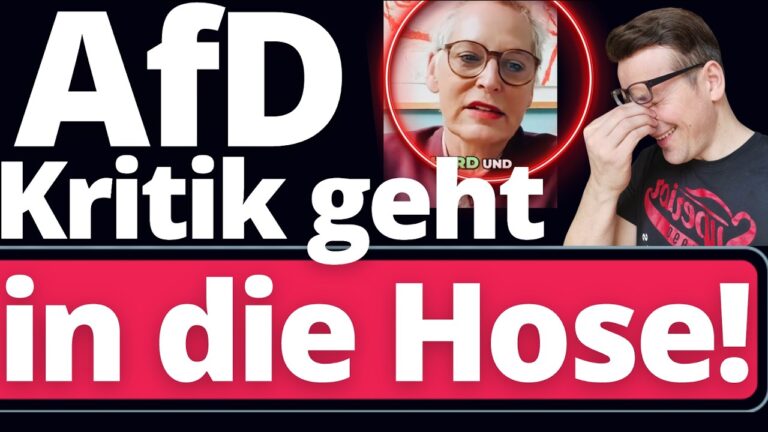 Mehr über den Artikel erfahren Ich liege am Boden: Bärbel Schäfer wird AfD-Kritikeren und versagt umgehend!