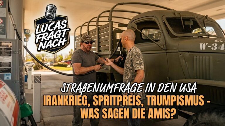 Mehr über den Artikel erfahren Irankrieg, Spritpreis, Trumpismus – Was sagen die Amis? – Straßenumfrage