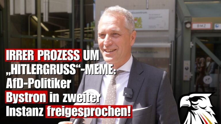 Mehr über den Artikel erfahren IRRER PROZESS UM „HITLERGRUẞ“-MEME: AfD-Politiker Bystron in zweiter Instanz freigesprochen!