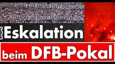 Mehr über den Artikel erfahren Kläger, Richter, Henker – DFB-Pokalfinale in Berlin wird zum Politikum! Proteste gegen Politiker!