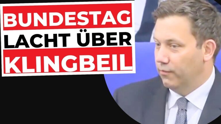 Mehr über den Artikel erfahren KLINGBEIL BLAMIERT