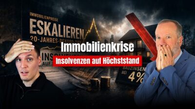 Mehr über den Artikel erfahren Krall & Bubeck: Rekord Insolvenzen, Zinsen bei 4% — Makler geben auf!