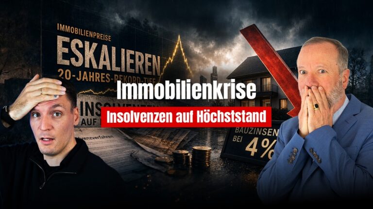 Mehr über den Artikel erfahren Krall & Bubeck: Rekord Insolvenzen, Zinsen bei 4% — Makler geben auf!