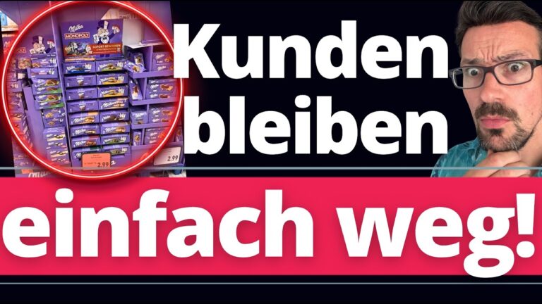 Mehr über den Artikel erfahren Milka-Schokolade: Sie liegt wie Blei in den Regalen! Was passiert hier?