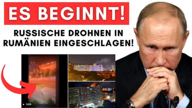 Mehr über den Artikel erfahren Nato-Notfall: Russische Drohnen schlagen in Rumänien ein – Mindestens 5 Verletzte