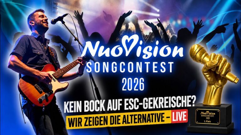Mehr über den Artikel erfahren NuoVision 2026 – Die Alternative zum ESC !! SAMSTAG LIVE AB 19 UHR
