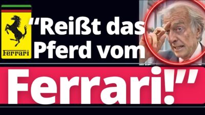 Mehr über den Artikel erfahren „Reißt das Pferdewappen vom Ferrari!“ EX-Ferrari Manager platzt vor Wut! Börsenkurs stürzt ab!