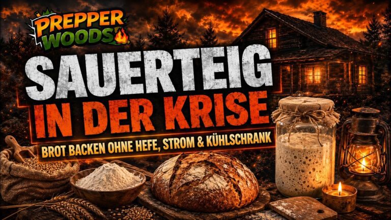 Mehr über den Artikel erfahren Sauerteig in der Krise: Brot backen ohne Hefe, Strom & Kühlschrank | Prepper Woods