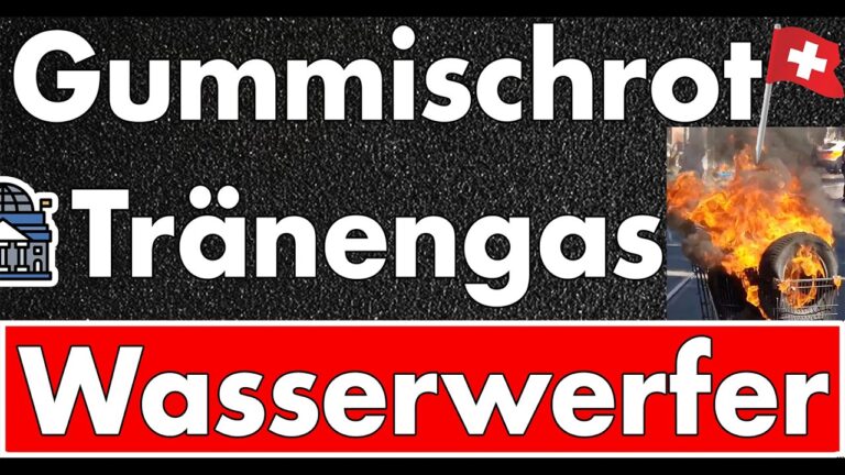 Mehr über den Artikel erfahren Tränengas, Gummischrot & Wasserwerfer: Verletzte Polizisten & Festnahmen! 1. Mai 2026 in Zürich