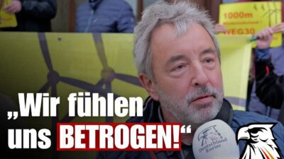Mehr über den Artikel erfahren „Wir fühlen uns BETROGEN!“ – Bürgeraufstand gegen 300-Meter-Windräder in Freiberg!