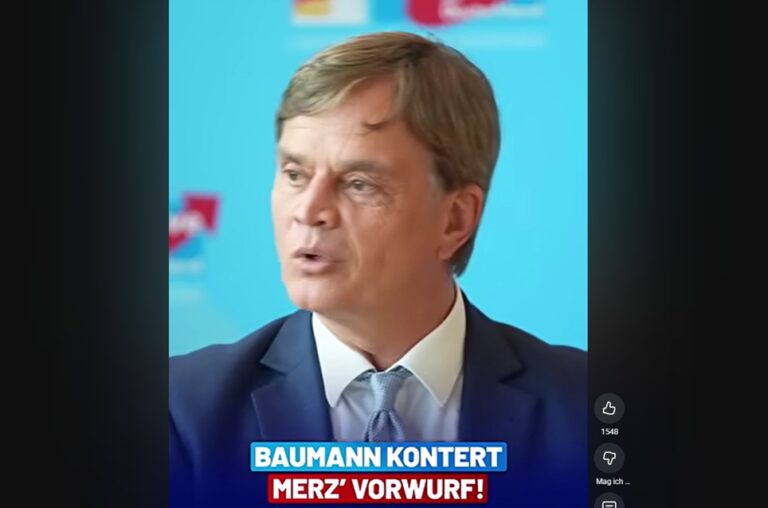 Mehr über den Artikel erfahren Bernd Baumann kontert Merz’ unfassbaren NS-Vergleich! 