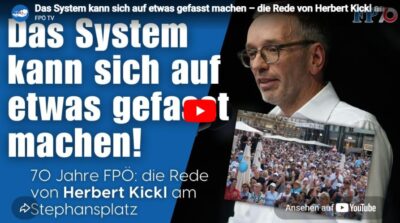 Mehr über den Artikel erfahren Das System kann sich auf etwas gefasst machen – die Rede von Herbert Kickl am Stephansplatz