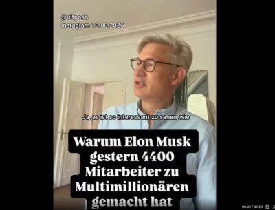 Mehr über den Artikel erfahren Warum Elon Musk 4400 Mitarbeiter zu Multimillionären gemacht hat