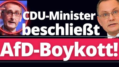 Mehr über den Artikel erfahren Achtung: CDU Innenminister von Sachsen ruft zum BOYKOTT der AfD auf!