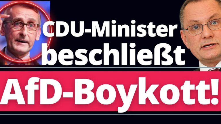 Mehr über den Artikel erfahren Achtung: CDU Innenminister von Sachsen ruft zum BOYKOTT der AfD auf!