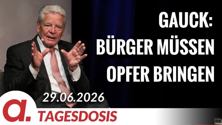 Mehr über den Artikel erfahren Bürger müssen Opfer bringen | Von Paul Clemente | Apolut