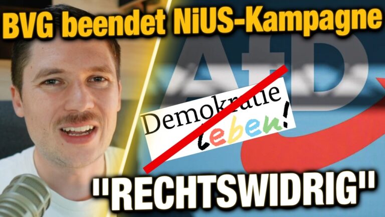 Mehr über den Artikel erfahren BVG verbietet NIUS-Plakate nach linker Empörungswelle! „Offensichtlich rechtswidrig“