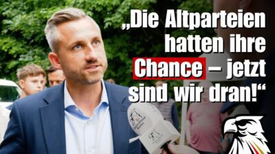 Mehr über den Artikel erfahren „Die Altparteien hatten ihre Chance – jetzt sind wir dran!“ – Klartext von Ulrich Siegmund!