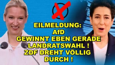 Mehr über den Artikel erfahren EIL: AfD GEWINNT LANDRATSWAHL! ZDF TOBT!