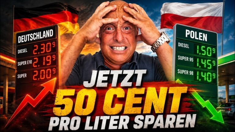 Mehr über den Artikel erfahren 🔥💸 60 Cent pro Liter sparen: Deutsche Sprit-Abzocke umgehen!