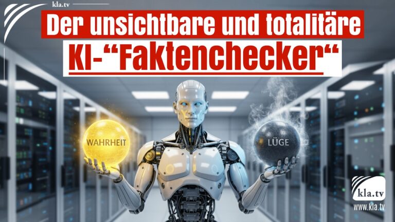 Mehr über den Artikel erfahren 🔴 Der unsichtbare und totalitäre KI-“Faktenchecker“… und was Sie dagegen tun können