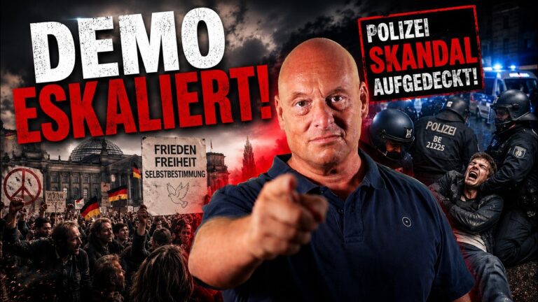Mehr über den Artikel erfahren 🚨😳 Polizei-Skandal bei Mega-Demo: Die ganze Wahrheit! (mit Live-Aufnahme)