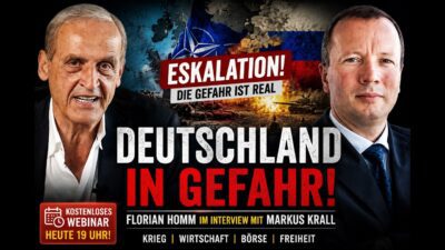 Mehr über den Artikel erfahren Florian Homm & Markus Krall: Deutschland steuert direkt auf den Krieg zu!