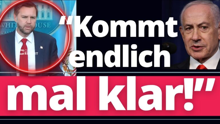 Mehr über den Artikel erfahren JD Vance stinksauer auf ISRAEL! „Ihr könnt euch nicht ewig aus euren Problemen heraustöten!“
