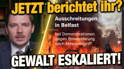 Mehr über den Artikel erfahren JETZT berichtet ihr?! Gewalt in Belfast eskaliert, S*xpuppe im Schloss Bellevue, Voigt & die K.I.