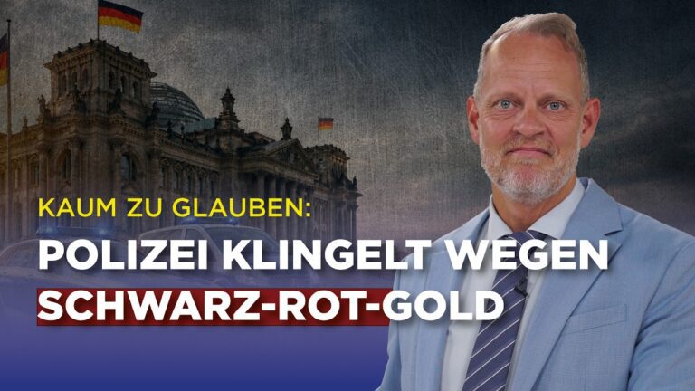 Mehr über den Artikel erfahren Kaum zu glauben: Polizei klingelt wegen Schwarz-Rot-Gold