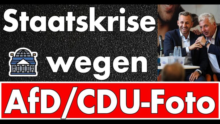 Mehr über den Artikel erfahren ‚Kuschelfoto‘ mit AfD-Spitzenkandidat Siegmund führt CDU an den Rand der Staatskrise! Reagiert Merz?