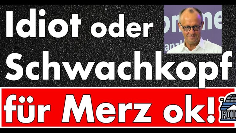 Mehr über den Artikel erfahren Merz erlaubt Beleidigungen: ‚Nennt mich ruhig Idiot!‘ – Dann doch wieder §188 und Amtsschutz