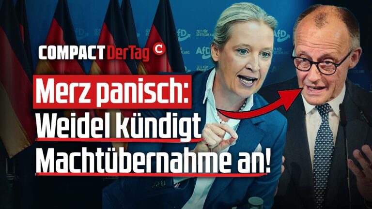 Mehr über den Artikel erfahren Merz panisch: Weidel kündigt Machtübernahme an!💥