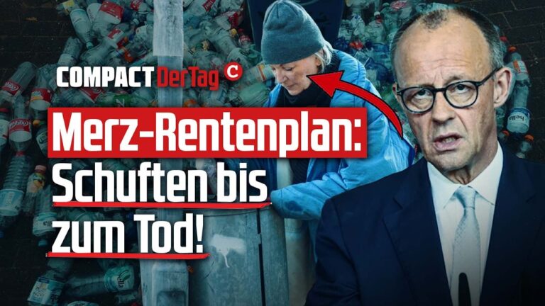 Mehr über den Artikel erfahren Merz-Rentenplan: Schuften bis zum Tod!💥