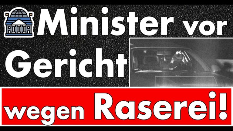 Mehr über den Artikel erfahren Minister rast mit Dienstwagen 81Km/h bei erlaubten 30 – Geldbuße & Fahrverbot abgelehnt – Prozess!