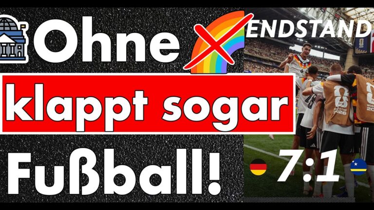 Mehr über den Artikel erfahren Ohne Regenbogen klappt sogar der Fußball wieder! Lässt man den DFB in Ruhe oder wird es politisch?