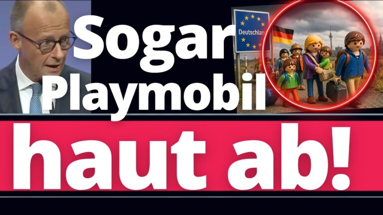 Mehr über den Artikel erfahren Playmobil flüchtet aus Deutschland! Merz außer Kontrolle!