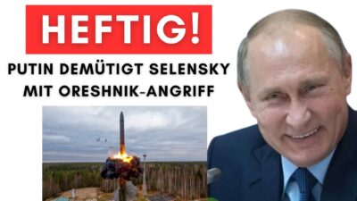 Mehr über den Artikel erfahren Putin lüftet Militär-Geheimnis über Oreshnik-Angriff auf Ukraine!