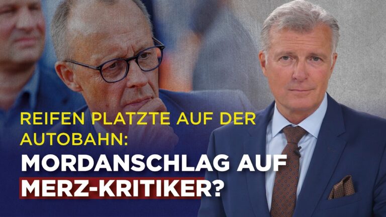 Mehr über den Artikel erfahren Reifen platzte auf der Autobahn: Mordanschlag auf Merz-Kritiker?